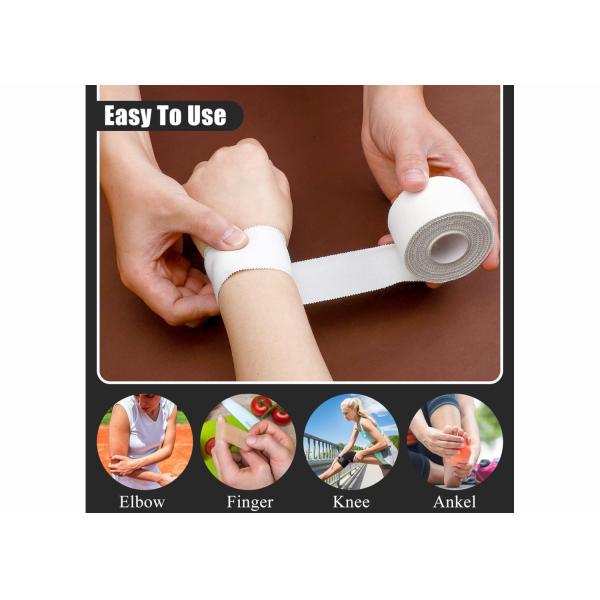 1 Inch Cotton Sports Tape Adhesive Trainer Premium Zinc Oxide Sports Tape For Hand Taping