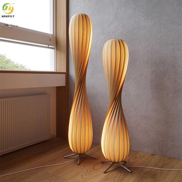 Лампа пола Wabi-sabi ретро деревянная для комнаты прожития проживания в семье спальни исследования гостиницы чайной комнаты