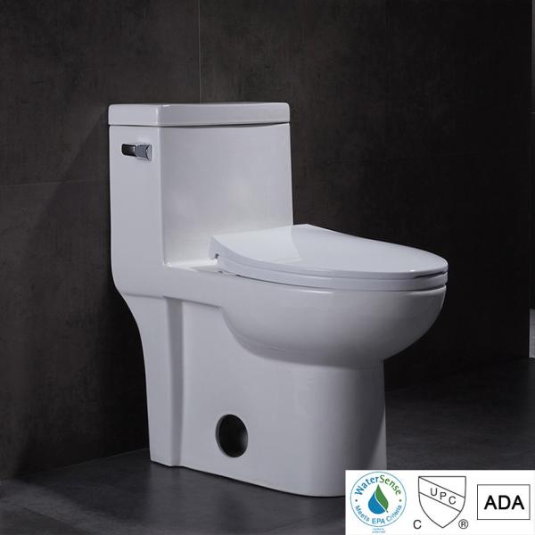 Cabinet d'aisance 1,28 blanc standard américain moderne d'Ada Compliant Toilets