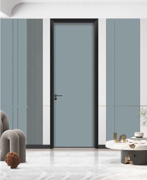 Luz luxuosa e elegante porta de quarto de cristal de carbono isolamento acústico, à prova de umidade e conservação de calor