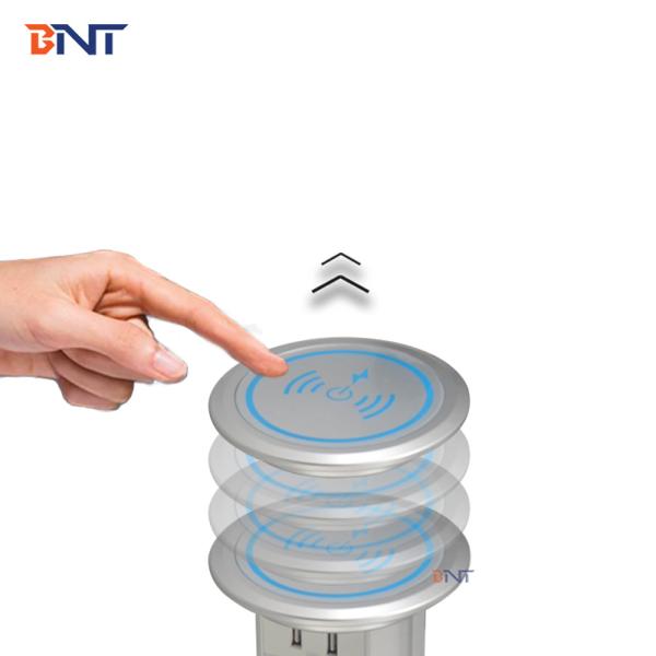 BNT customized product intelligent hidden table design table jack used kitched worktop electrical pop up desktop socket