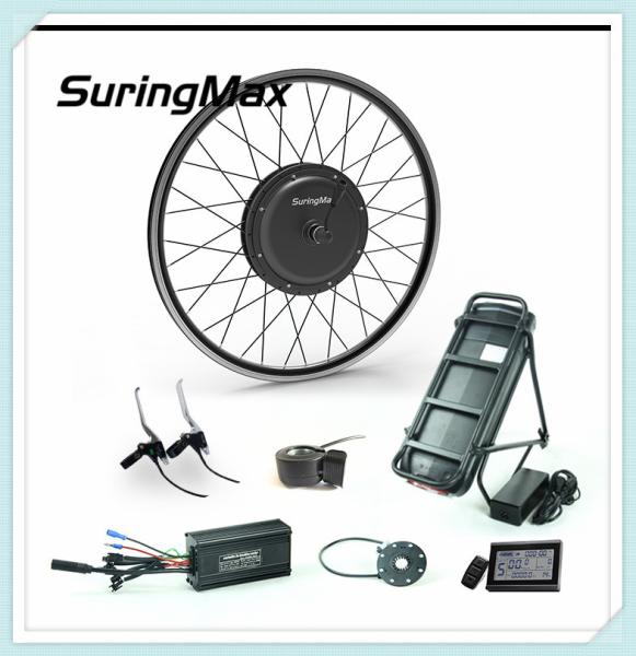 1000 Watt Electric Bike Wheel Hub Kit With 48V 11.6AH Lithium Battery