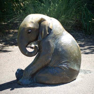 H120cm TUV Approval Outdoor Bronze Sculpture Antique For Garden