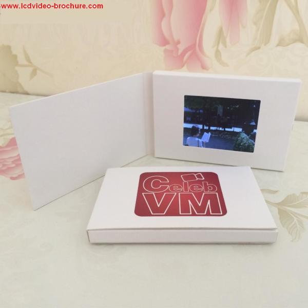 Popular lcd video brochure card with custom logo / Offset printing  for birthday