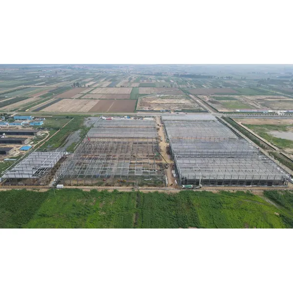 Prefabricated Steel Structure Industrial Workshop Building with CE Certificate, Customized Size, and Seismic Grade 8