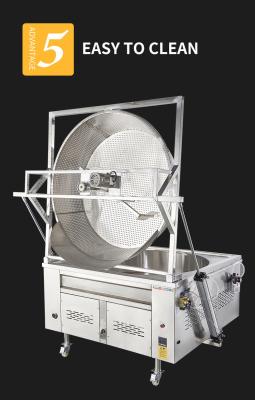 Máquina de fritura automática Baixo ruído Quadrado exterior Círculo interno