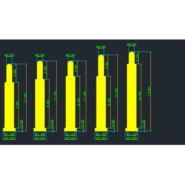 6Pin Germany Adapter Connector Magnetic spring loaded pin Usb Connector Magnetic spring loaded pin Cable Connector