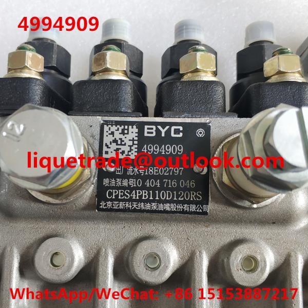 CUMMINS fuel pump 4994909 , 10404716046 , 10 404 716 046 , CPES4PB110D120RS BYC 4994909