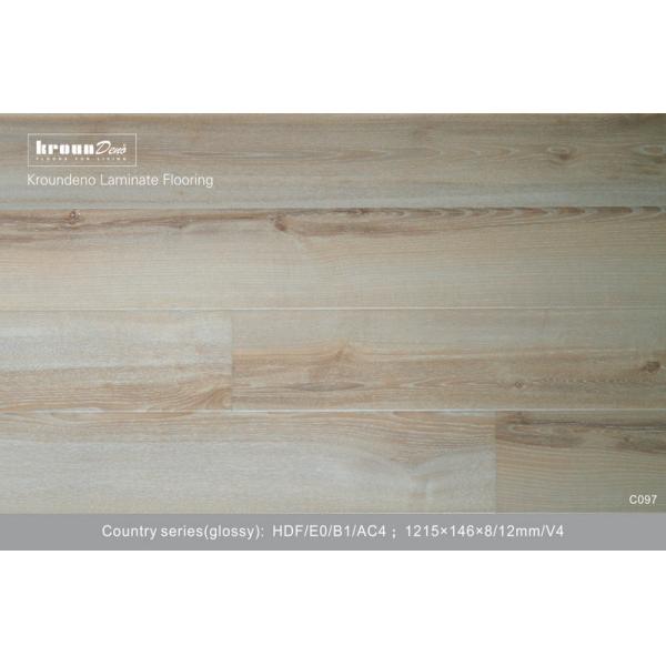 Plancher en stratifié brillant commercial de HDF