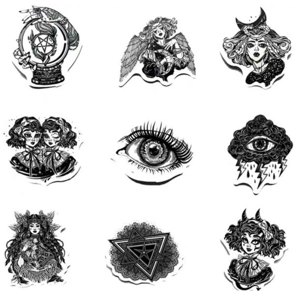 Sexy Women Devil Horror Graffiti Kiss Cut Stickers Printing 4cm-8cm
