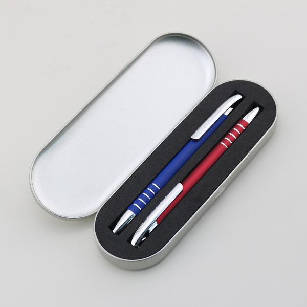 Bureau d'affaires stylo à bille mat pressé en métal imprimer logo écriture fluide stylo à bille cadeau