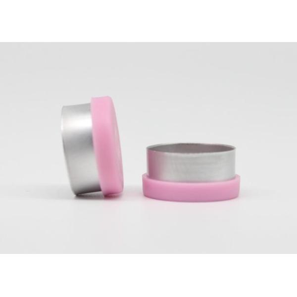 tampa plástica de alumínio descartável farmacêutica colorida plana de 13mm