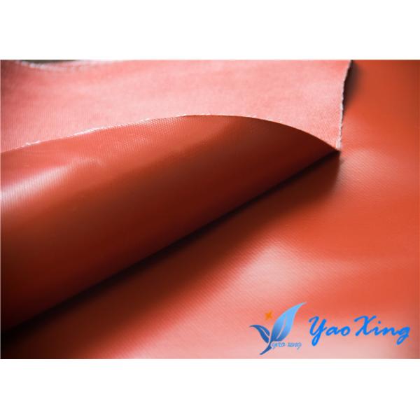 Industrial Smooth Silicone Fiberglass Cloth / Soft Fiberglass Temperature Resistance