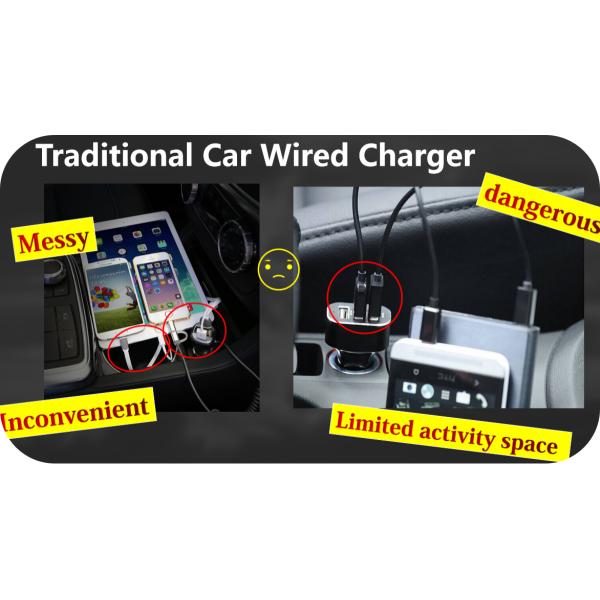 Заряжатель безопасности автомобильный беспроводной для горца Тойота/Камры/Прадо/КРЕЙСЕРА/венчика ЗЕМЛИ