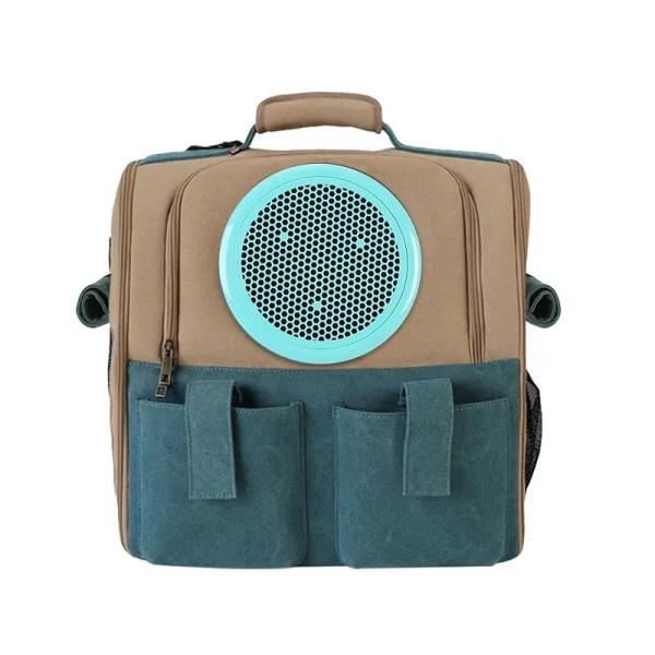 Portable Pet Carrier Bag Transparent Capsule Breathable Travel Parrot Cat Dog Bird Backpack