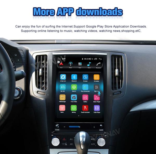 ABS 12.1inch Car Radio Multimedia Player For Infiniti G25 G37 2004-2015