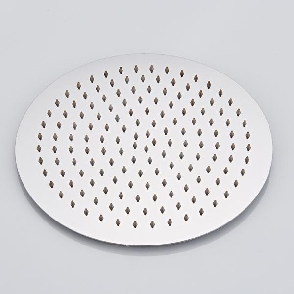 Water Saving and High Pressure Bright Chrome 8 Inch Ultra Thin Round Rainfall Shower Head