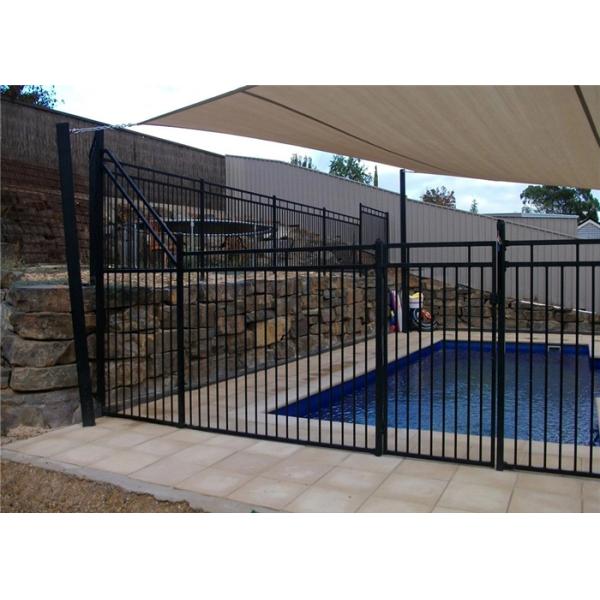 1.8 M Height Powder Coated Tubular Fencing Metal Picket Ornamental
