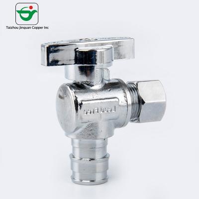 Chrome chapeou a multi volta 3/8” válvulas de parada do ângulo de PEX ODX1/2