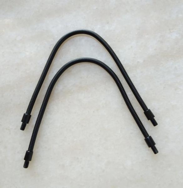 DIY Metal Gooseneck Tube M4 Flexible Microphone Stand Black Male Screw 200mm 300mm 400MM
