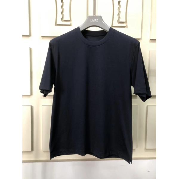 T-shirt anti-rides à col rond de taille trop grande 100% coton standard adapté sur mesure LOGO 64168Y7068