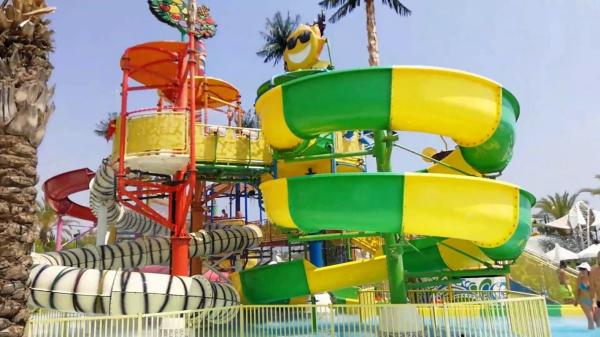 Children Playground Equipment In Ground Swimming Pool Fiberglass Aquatic Games Ride Kids Water Slide