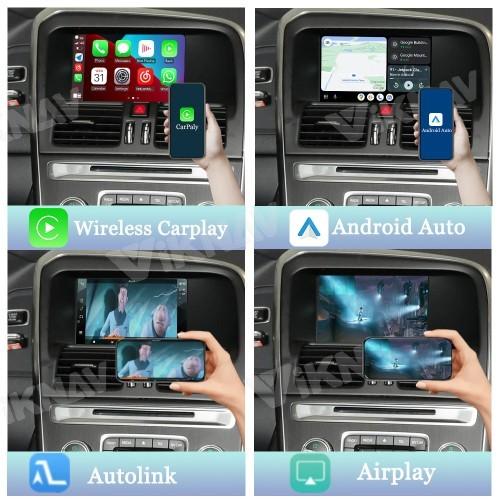 Boîtier d'interface Linux ViKNAV pour Volvo XC40 XC60 XC90 2015-2022 avec CarPlay sans fil