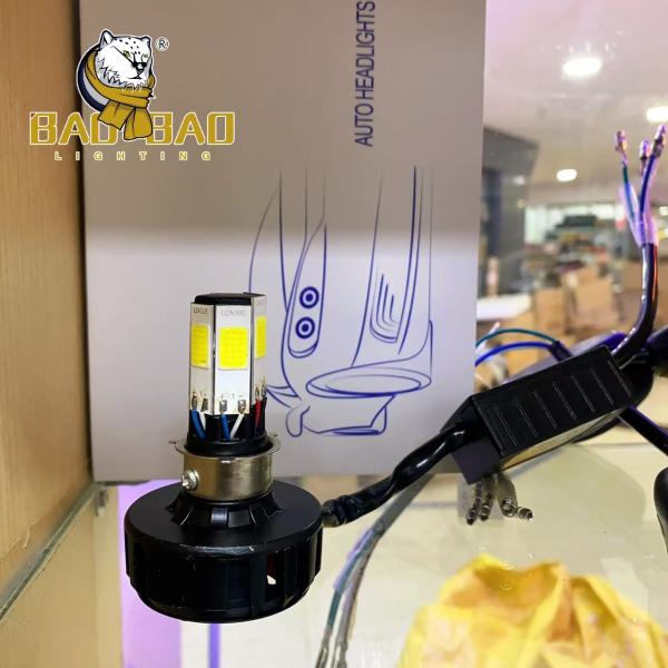 BAOBAO 6 Side White Flashing Metal Motorbike Lamp Waterproof IP67 IP68 Motorcycle Mini LED Headlights Bulbs Bike Modified Parts