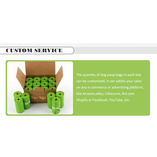 PLA PBAT Материал Структура Тепловое уплотнение 15 микрон Компостируемые мешки для домашних животных для собак и кошек