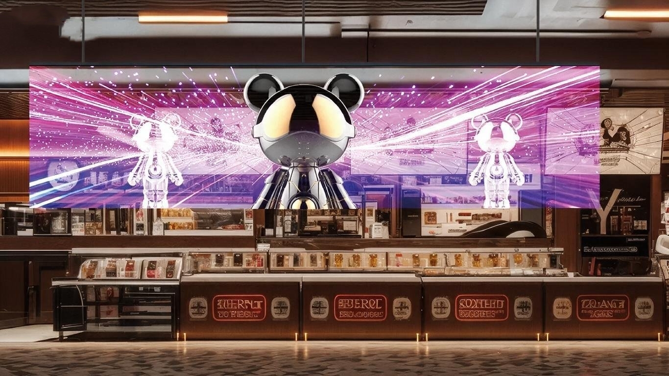 3D Transparent Double Sided LED Display High Freedom Seamless Integration