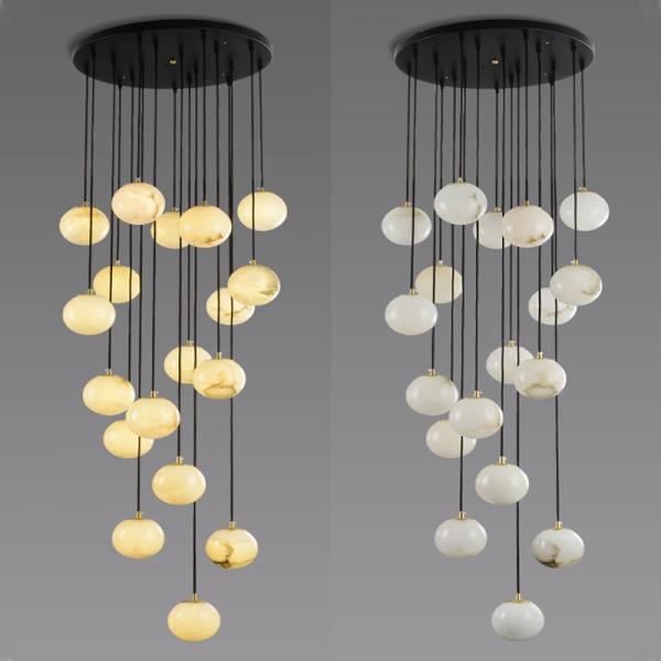 ODM светов E27 современных люстр группы стеклянного шарика Ordic привесной