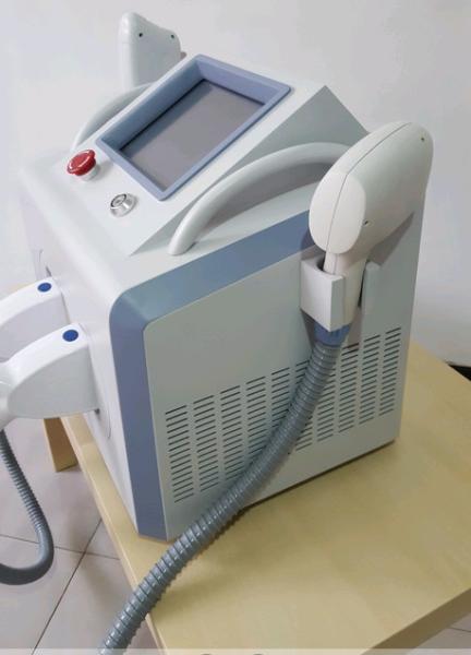 Double Handles Ten Inch Screen Portable beauty machine/PainlessOPT+ ipl +rf SHR hair removal machine
