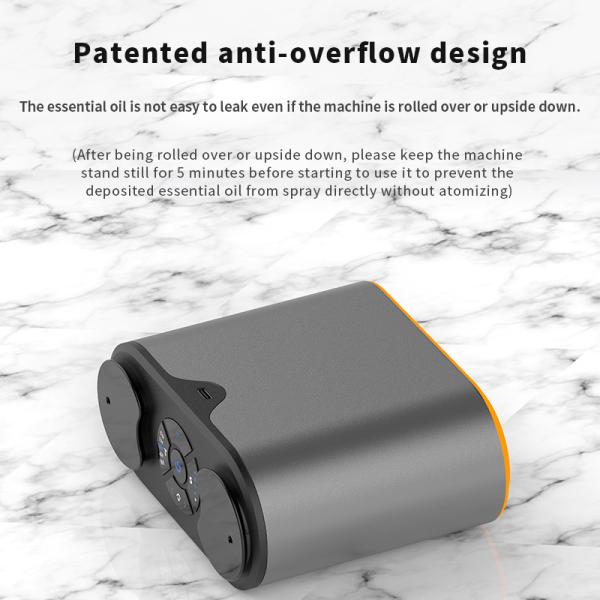 HOMEFISH Difusor de aroma puro sin agua Difusor de atomización Diseño de doble boquilla