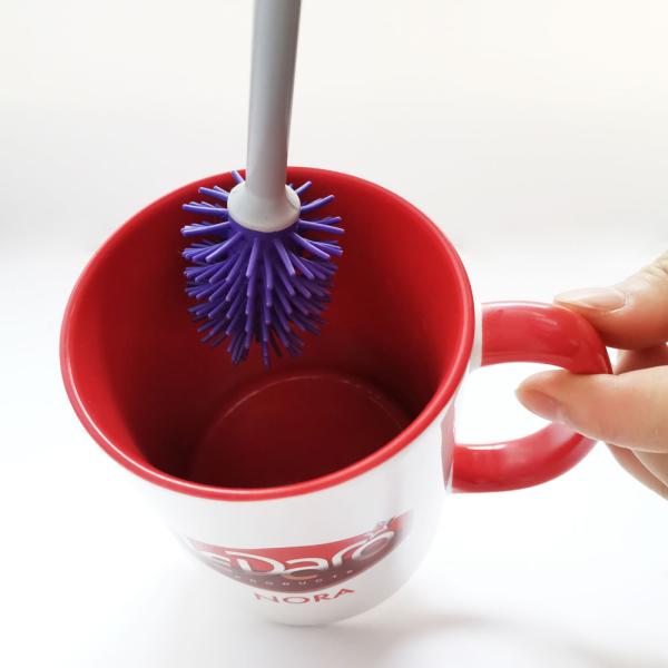 Long Handled Silicone Bottle Cleaning Brush Water Bottle Cleaner For Baby Bottles