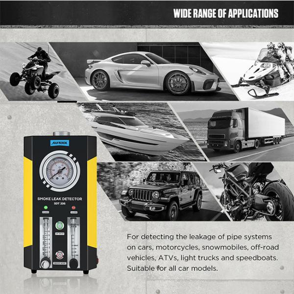 DC12V Automotive Vacuum Leak Detector Pipe EVAP Smoke Machine Leak Tester