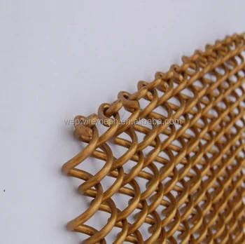 Rideau en maille métallique décorative en aluminium léger