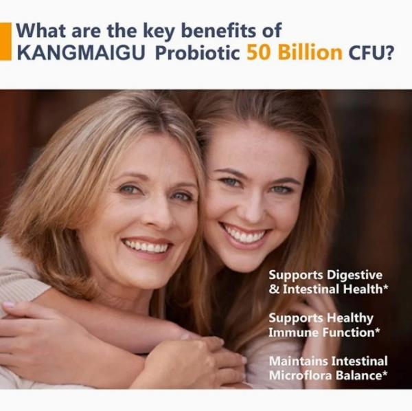 Probiotic Capsules Organic Vegan Immune Support Digestion & Gut Fiber Supplement