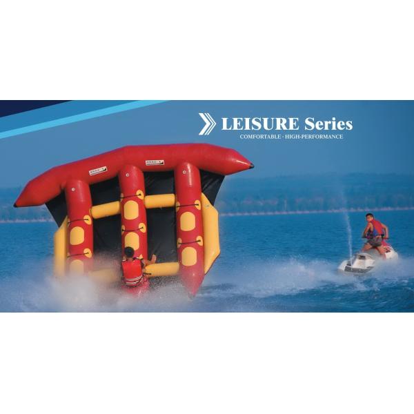 PVC Towable Inflatable Flying Fish Boat For Water Amusement Equipment