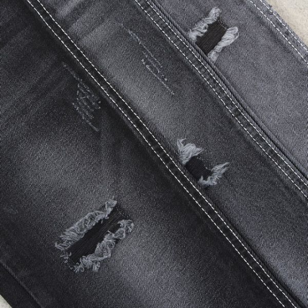 100% Cotton Black Color Denim Fabric 10 oz Jeans Fabric China Factory Manufacturing