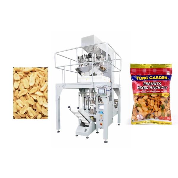 10 Heads Weigher Automated Packing Machine for Snacks / Peanuts , Easy Operation