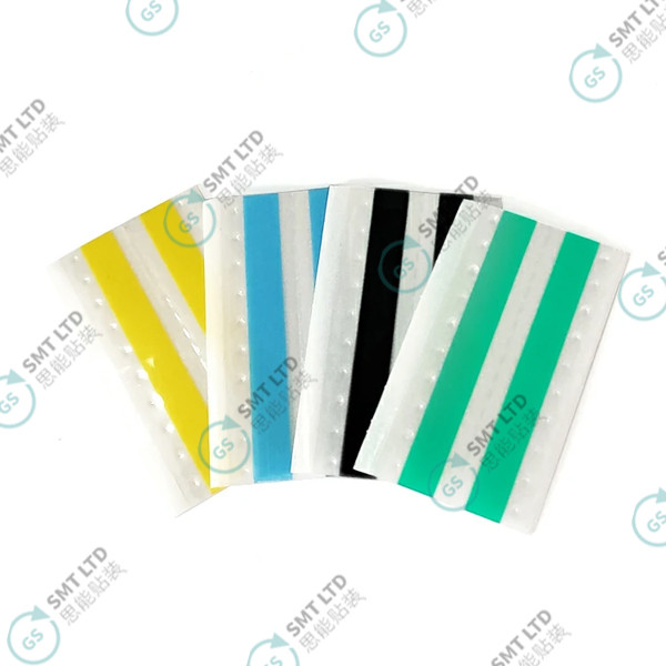 GSM01 Series PET SMT Double Splice Tape 8mm-32mm with Pre-cut Strips and Embossed Dots for SMT Process