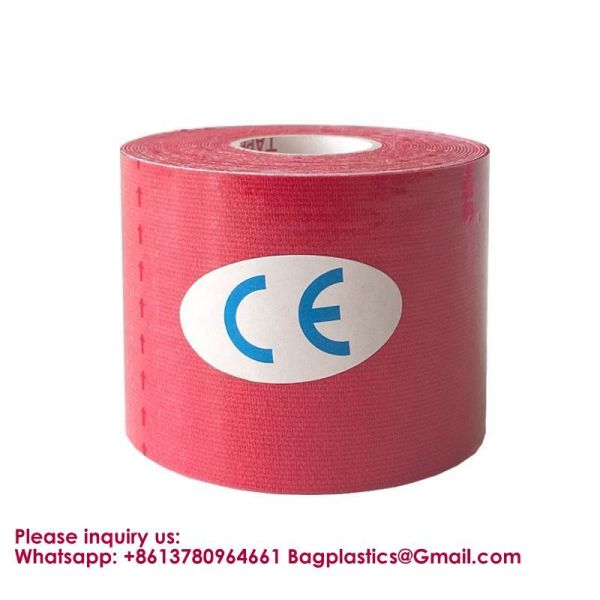Cotton Precut Kinesiology Tape Waterproof Sports Strapping Tape For Physical Therapy Athlete Breathable Adhesive Physical Therapy Elastic Sport Athlete Training Kinesiology Tapes