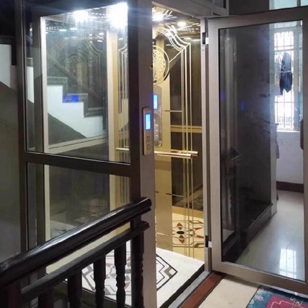 Residential See-Through Hydraulic Elevator – Compact Pitless Home Lift