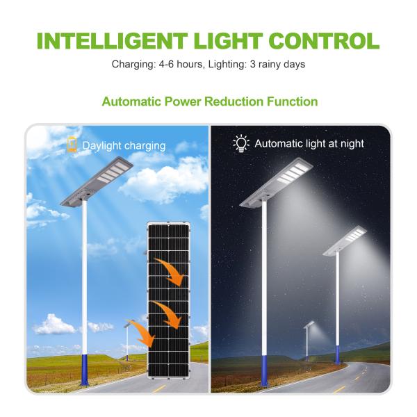 600W 750W 900W Integrated Solar Street Lights For Highway Main Street With Motion Sensor