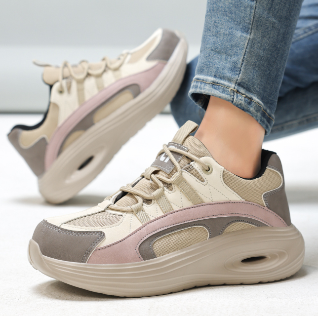 New Women's Safety Work Shoes Steel Toe Anti-Smash Anti-Puncture Lightweight Comfortable All-Season Design