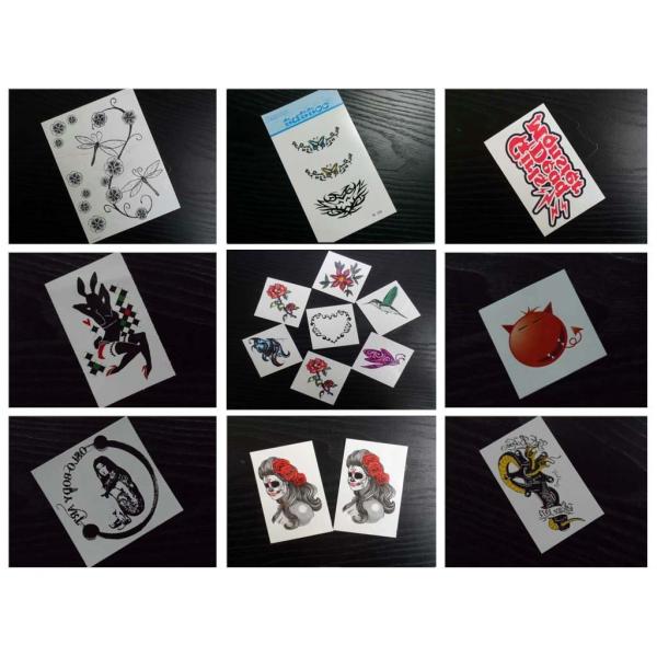 Custom Premium Long Lasting Printing Fashionable Design Water Transfer Body Temporary Tattoo