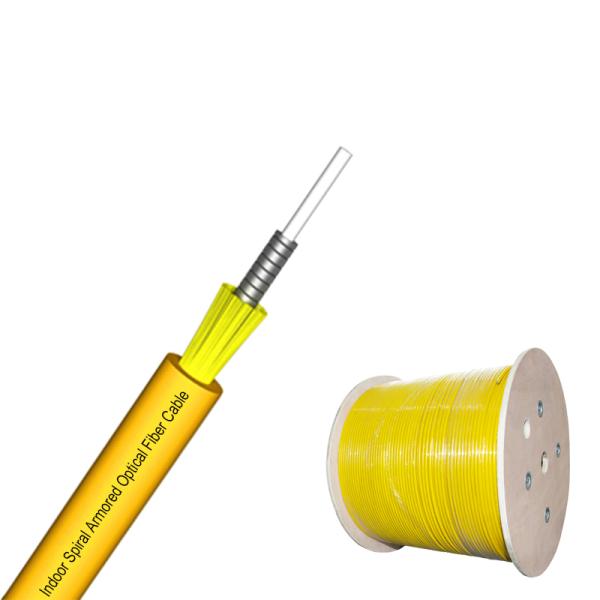 GJFJV Single Spiral Armored Optical Cable For FTTH FTTx