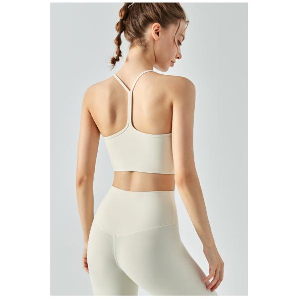 High Collar Yoga Vest Sling Fitness Strap Womens Sports Bra Shockproof Female Workout Clothing