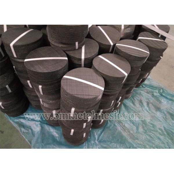12x64 Extruder Screen Mesh Round Shape For Polymer Filters Processing