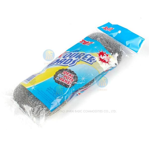 Eco-Friendly galvanized steel wire mesh scourer cleaning for kitchen